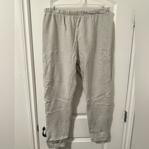 Tna Cozy AF Fleece Jogger Sweatpants, Light Grey, Women’s Size L